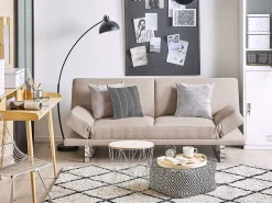Sofa rozkładana dla 2 osób YORK Beżowy