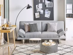 Sofa rozkładana dla 2 osób YORK Jasnoszary