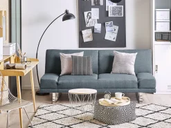 Sofa rozkładana dla 2 osób YORK Niebieski