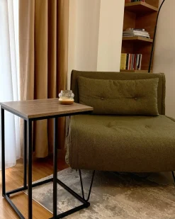 Clearance Sofa rozkładana jednoosobowa VESTFOLD Oliwkowy Sofy Z Funkcją Spania|Wszystkie Sofy