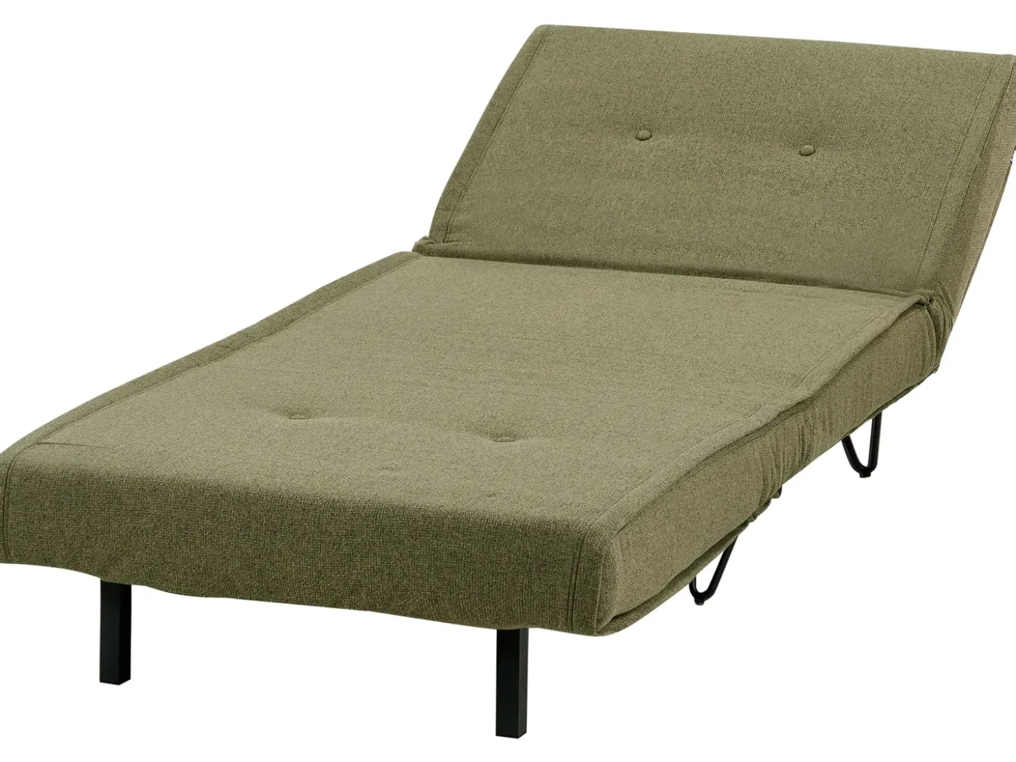 Clearance Sofa rozkładana jednoosobowa VESTFOLD Oliwkowy Sofy Z Funkcją Spania|Wszystkie Sofy