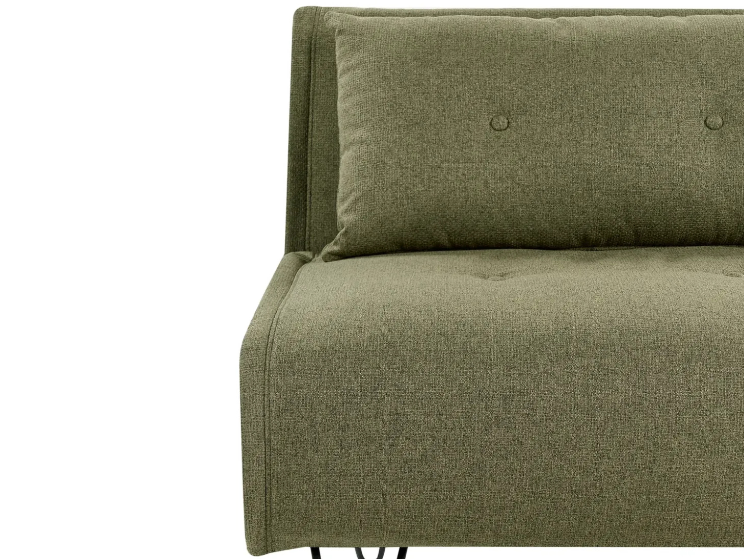Clearance Sofa rozkładana jednoosobowa VESTFOLD Oliwkowy Sofy Z Funkcją Spania|Wszystkie Sofy