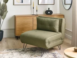 Clearance Sofa rozkładana jednoosobowa VESTFOLD Oliwkowy Sofy Z Funkcją Spania|Wszystkie Sofy
