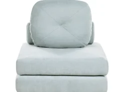 New Sofa rozkładana jednoosobowa OLDEN Szenil Błękitny Sofy Z Funkcją Spania|Wszystkie Sofy