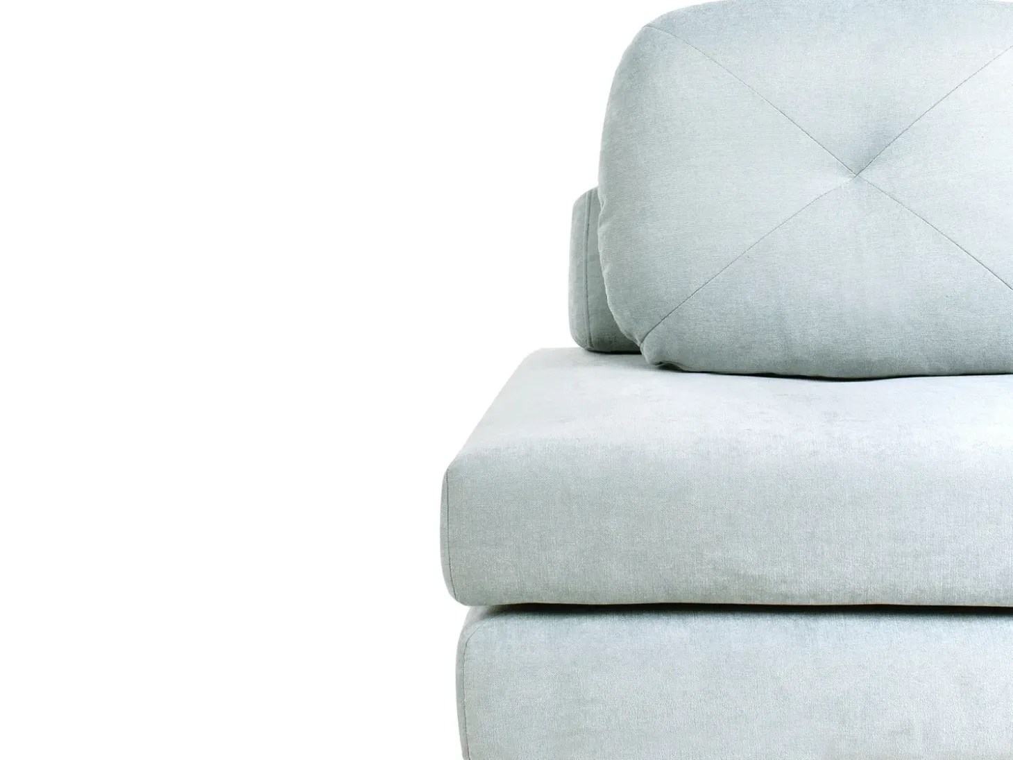 New Sofa rozkładana jednoosobowa OLDEN Szenil Błękitny Sofy Z Funkcją Spania|Wszystkie Sofy