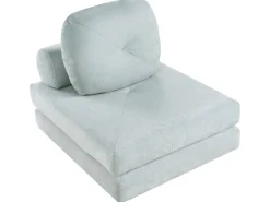 New Sofa rozkładana jednoosobowa OLDEN Szenil Błękitny Sofy Z Funkcją Spania|Wszystkie Sofy