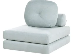 New Sofa rozkładana jednoosobowa OLDEN Szenil Błękitny Sofy Z Funkcją Spania|Wszystkie Sofy