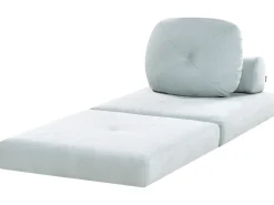 New Sofa rozkładana jednoosobowa OLDEN Szenil Błękitny Sofy Z Funkcją Spania|Wszystkie Sofy