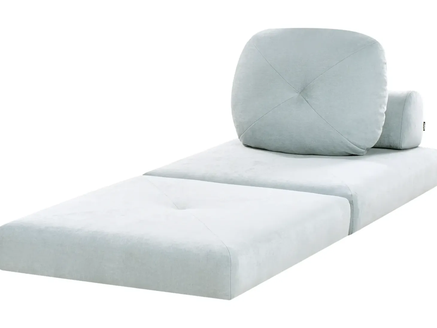 New Sofa rozkładana jednoosobowa OLDEN Szenil Błękitny Sofy Z Funkcją Spania|Wszystkie Sofy