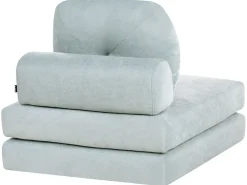 New Sofa rozkładana jednoosobowa OLDEN Szenil Błękitny Sofy Z Funkcją Spania|Wszystkie Sofy