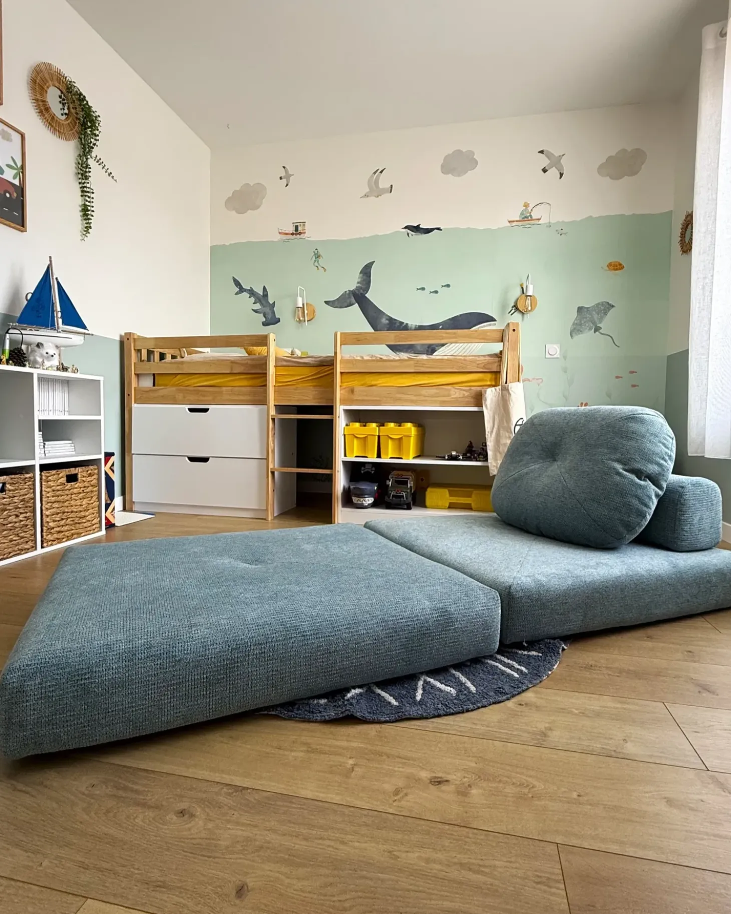 Discount Sofa rozkładana jednoosobowa OLDEN Miętowy Sofy Z Funkcją Spania|Wszystkie Sofy