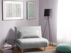 Sofa rozkładana jednoosobowa SETTEN Jasnoszary
