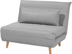 Sofa rozkładana jednoosobowa SETTEN Jasnoszary