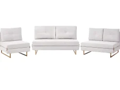 New Sofa rozkładana jednoosobowa JERSLEV Złamana biel Sofy Z Funkcją Spania|Wszystkie Sofy