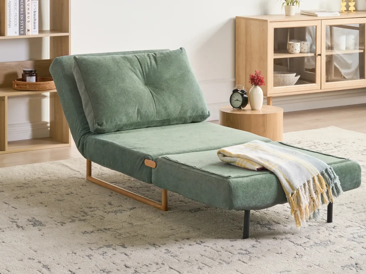 New Sofa rozkładana jednoosobowa JERSLEV Jasnozielony Sofy Z Funkcją Spania|Wszystkie Sofy