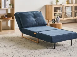 Discount Sofa rozkładana jednoosobowa JERSLEV Niebieski Sofy Z Funkcją Spania|Wszystkie Sofy