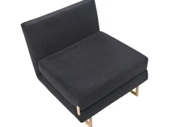 Sale Sofa rozkładana jednoosobowa JERSLEV Czarny Sofy Z Funkcją Spania|Wszystkie Sofy