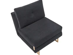 Sale Sofa rozkładana jednoosobowa JERSLEV Czarny Sofy Z Funkcją Spania|Wszystkie Sofy