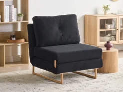 Sale Sofa rozkładana jednoosobowa JERSLEV Czarny Sofy Z Funkcją Spania|Wszystkie Sofy