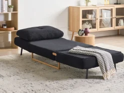 Sale Sofa rozkładana jednoosobowa JERSLEV Czarny Sofy Z Funkcją Spania|Wszystkie Sofy