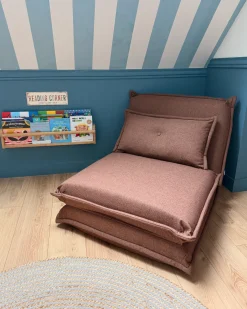 New Sofa rozkładana jednoosobowa DELLEN Dzieci Krzesła I Stoły Dziecięce|Sofy Z Funkcją Spania