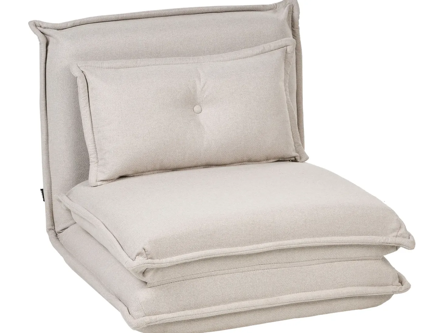 New Sofa rozkładana jednoosobowa DELLEN Złamana biel Dzieci Krzesła I Stoły Dziecięce|Sofy Z Funkcją Spania