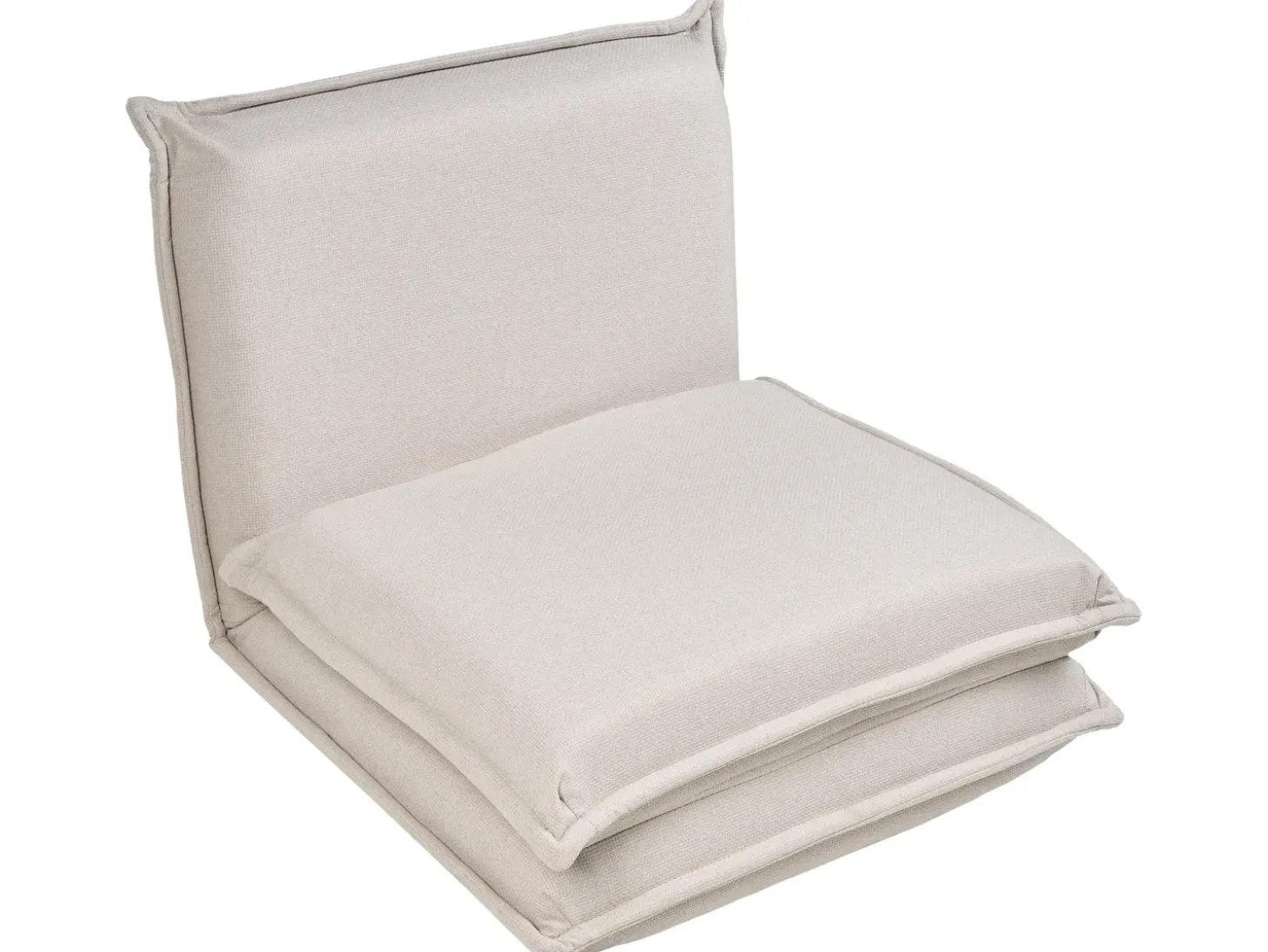 New Sofa rozkładana jednoosobowa DELLEN Złamana biel Dzieci Krzesła I Stoły Dziecięce|Sofy Z Funkcją Spania