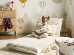Discount Sofa rozkładana jednoosobowa LYSEKIL Sztruks Złamana biel Dzieci Krzesła I Stoły Dziecięce|Sofy Z Funkcją Spania