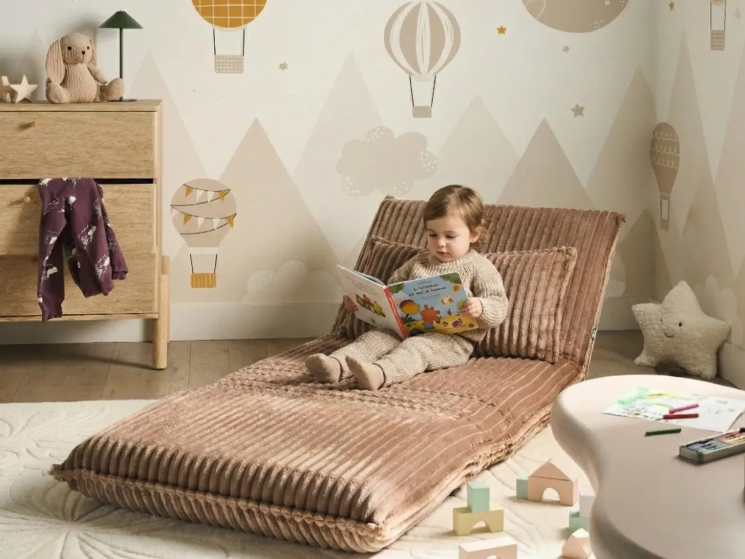 Outlet Sofa rozkładana jednoosobowa LYSEKIL Sztruks Jasno Dzieci Krzesła I Stoły Dziecięce|Sofy Z Funkcją Spania