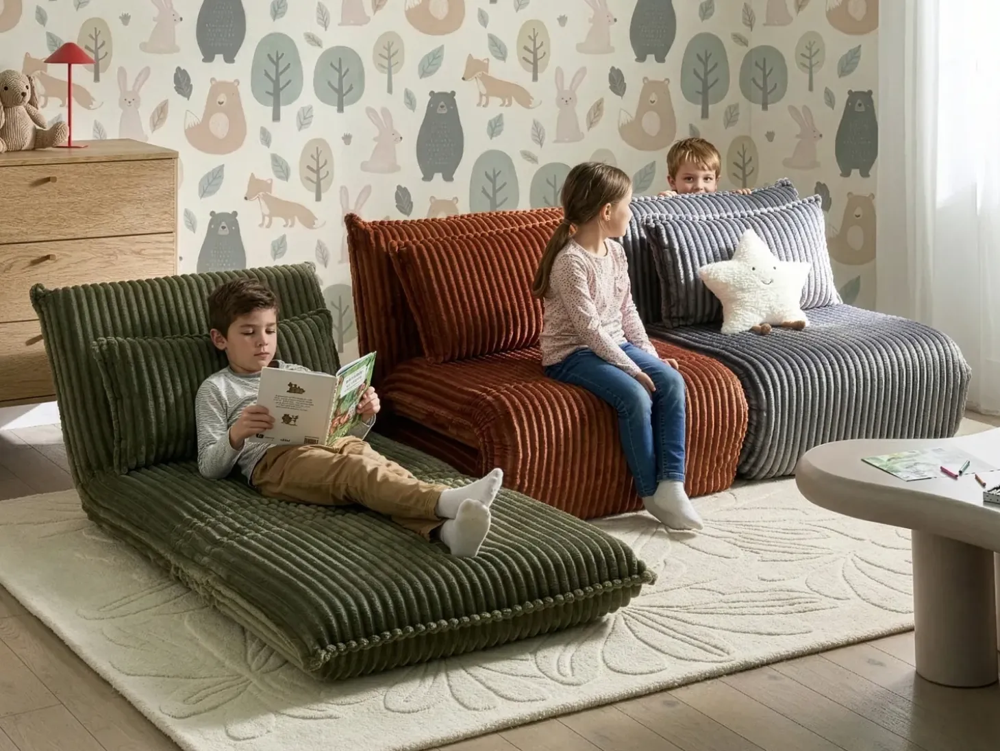 Sale Sofa rozkładana jednoosobowa LYSEKIL Sztruks Złoty brąz Dzieci Krzesła I Stoły Dziecięce|Sofy Z Funkcją Spania