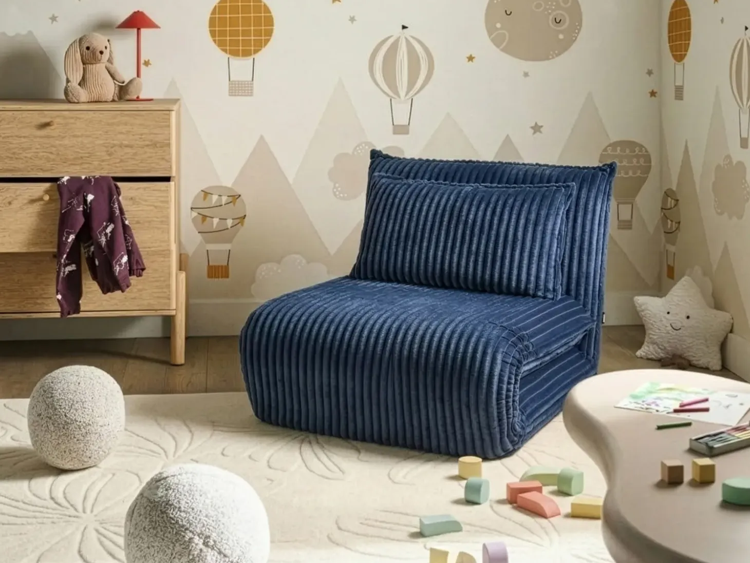 Sale Sofa rozkładana jednoosobowa LYSEKIL Sztruks Dzieci Krzesła I Stoły Dziecięce|Sofy Z Funkcją Spania