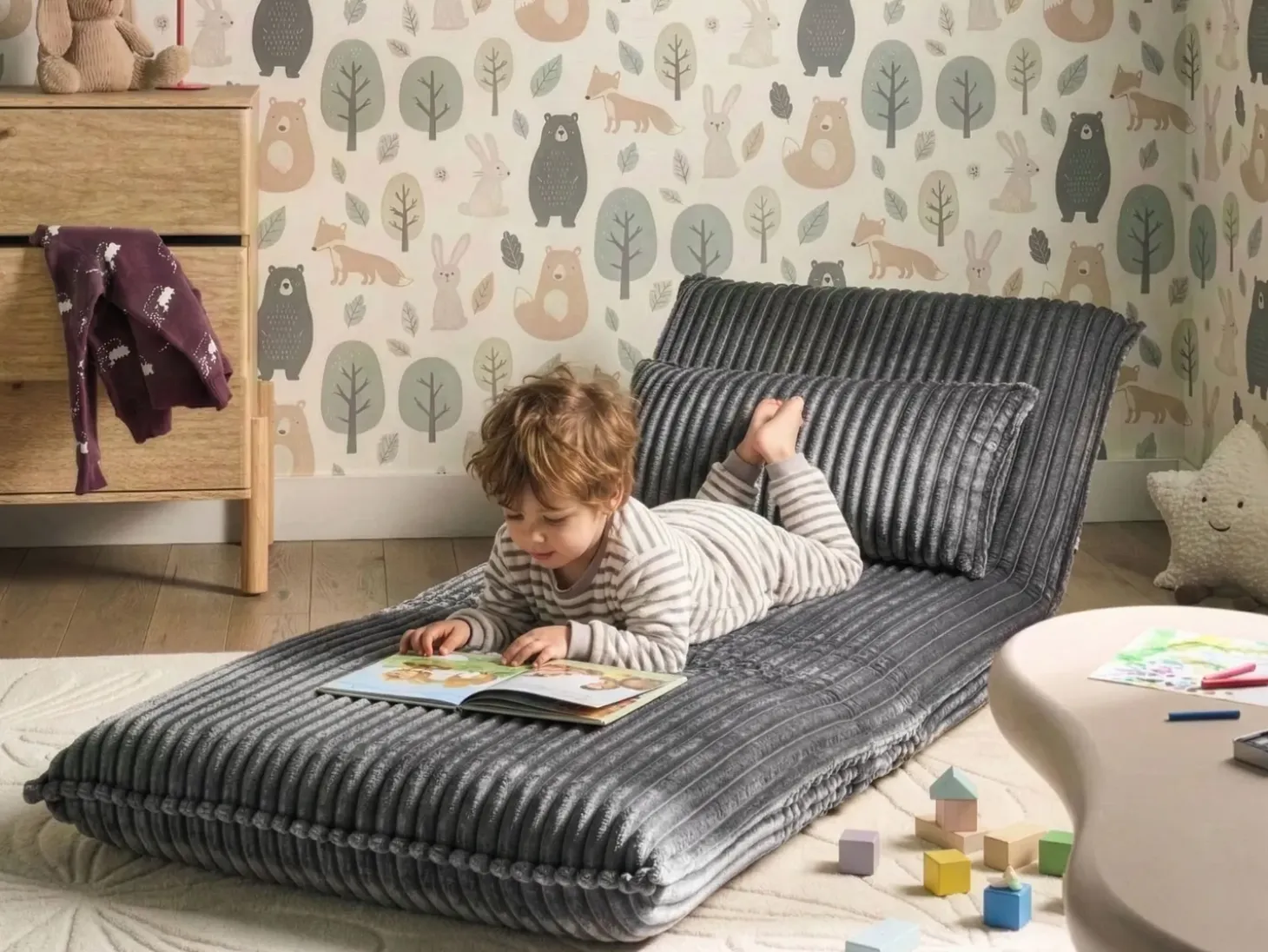 Clearance Sofa rozkładana jednoosobowa LYSEKIL Sztruks Dzieci Krzesła I Stoły Dziecięce|Sofy Z Funkcją Spania