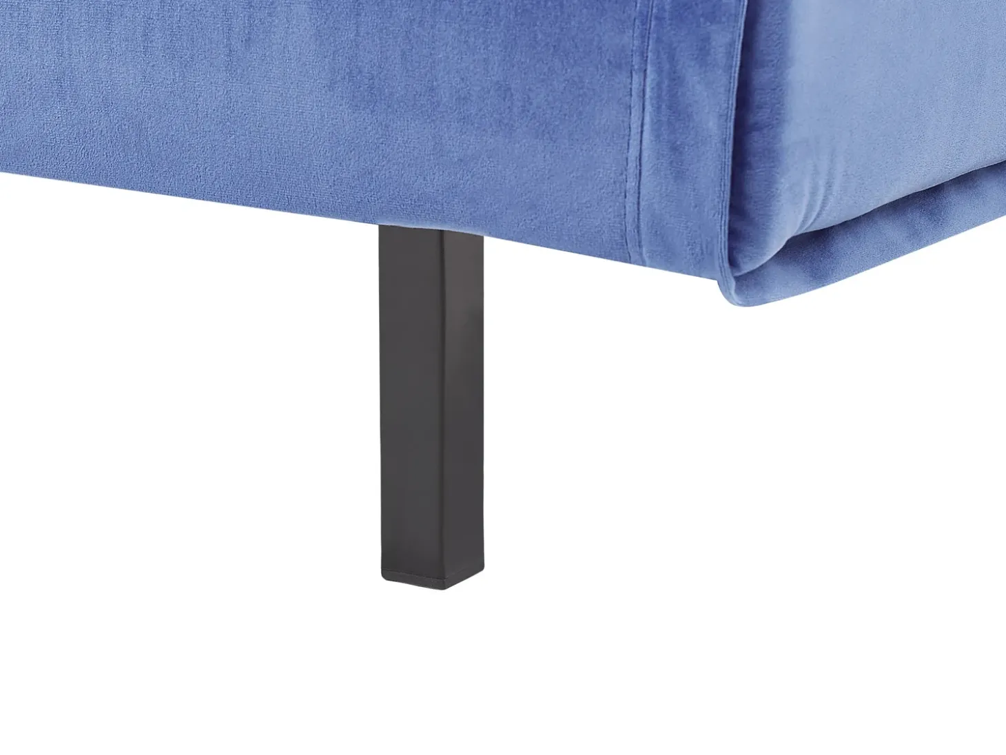 Outlet Sofa rozkładana jednoosobowa VESTFOLD Welur Granatowy Sofy Z Funkcją Spania|Wszystkie Sofy