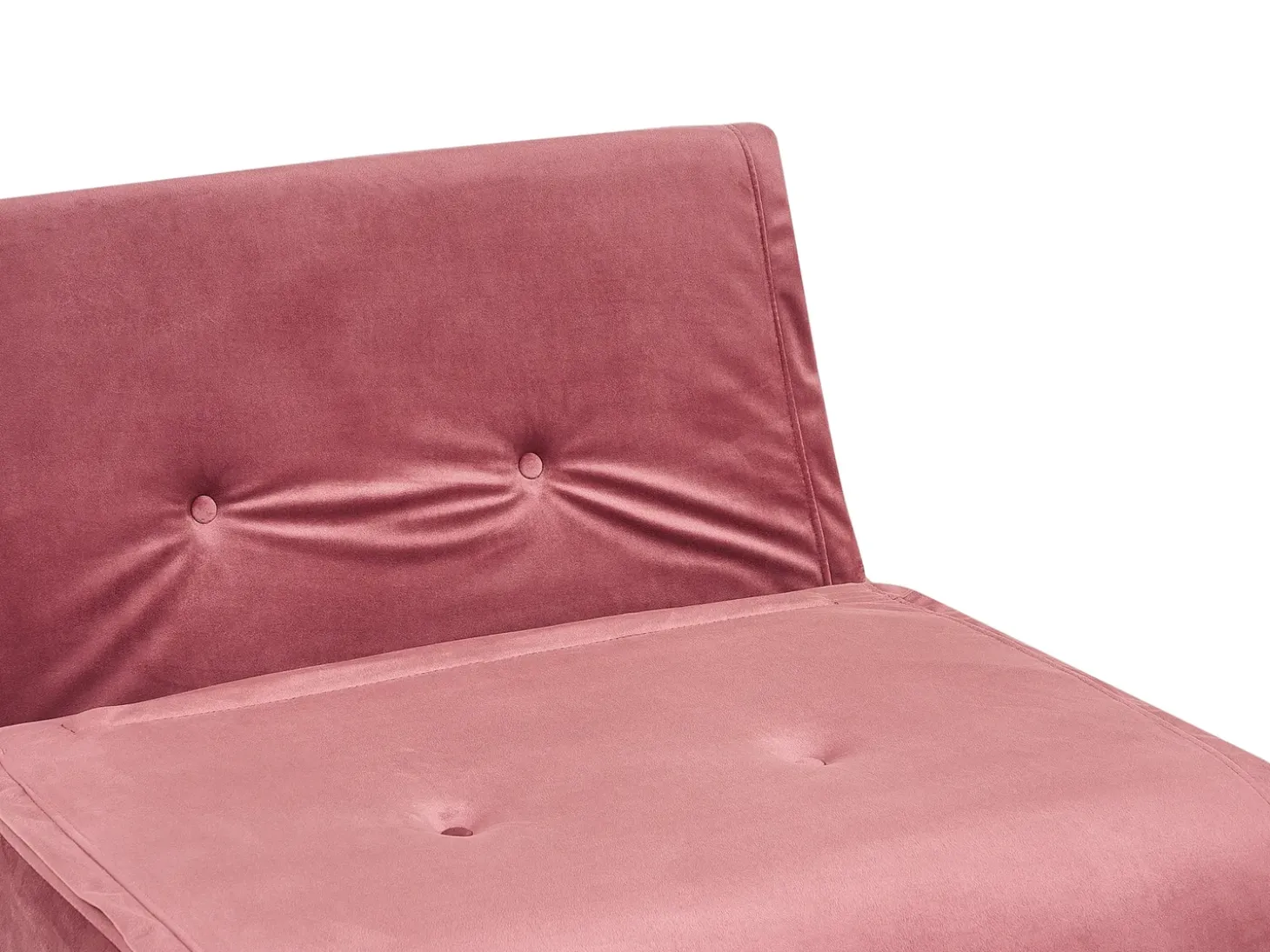 Sale Sofa rozkładana jednoosobowa VESTFOLD Welur Różowy Sofy Z Funkcją Spania|Wszystkie Sofy