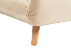 Best Sofa rozkładana jednoosobowa SETTEN Welur Piaskowy Dzieci Sofy Z Funkcją Spania|Wszystkie Sofy