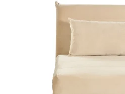 Best Sofa rozkładana jednoosobowa SETTEN Welur Piaskowy Dzieci Sofy Z Funkcją Spania|Wszystkie Sofy