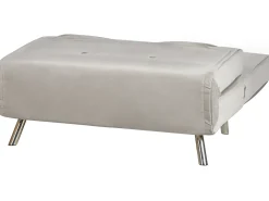 New Sofa rozkładana jednoosobowa FARRIS Welur Jasnoszary Dzieci Sofy Z Funkcją Spania|Wszystkie Sofy