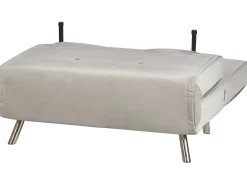 New Sofa rozkładana jednoosobowa FARRIS Welur Jasnoszary Dzieci Sofy Z Funkcją Spania|Wszystkie Sofy