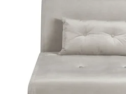 New Sofa rozkładana jednoosobowa FARRIS Welur Jasnoszary Dzieci Sofy Z Funkcją Spania|Wszystkie Sofy