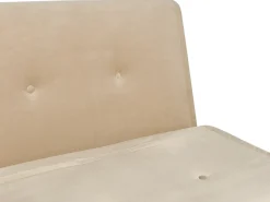 Sale Sofa rozkładana jednoosobowa FARRIS Welur Piaskowy Dzieci Sofy Z Funkcją Spania|Wszystkie Sofy