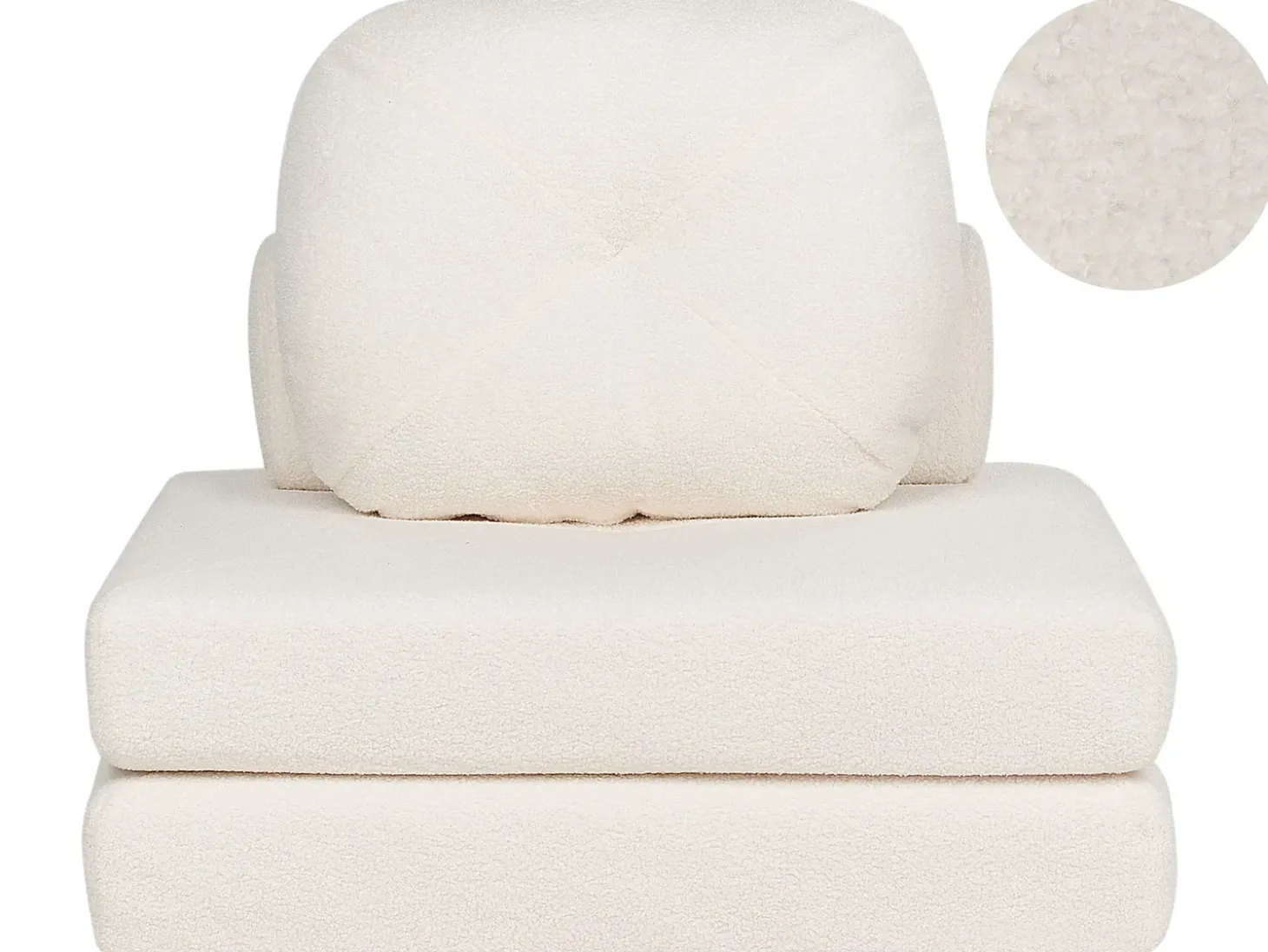 Sofa rozkładana jednoosobowa OLDEN Boucle Sofy Z Funkcją Spania|Wszystkie Sofy