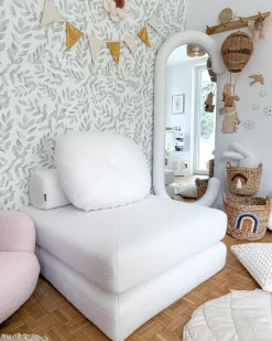 Sofa rozkładana jednoosobowa OLDEN Boucle Sofy Z Funkcją Spania|Wszystkie Sofy