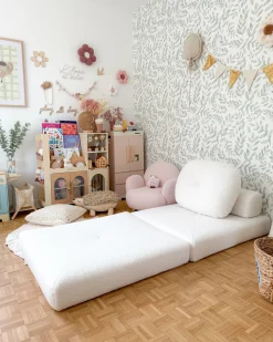 Sofa rozkładana jednoosobowa OLDEN Boucle Sofy Z Funkcją Spania|Wszystkie Sofy