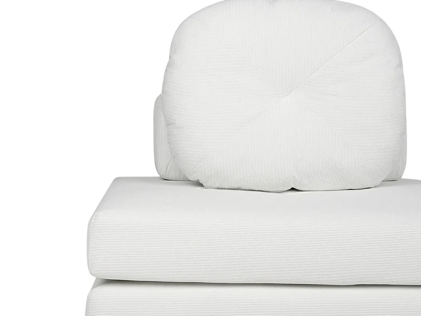 Discount Sofa rozkładana jednoosobowa OLDEN Sztruks Złamana biel Sofy Z Funkcją Spania|Wszystkie Sofy