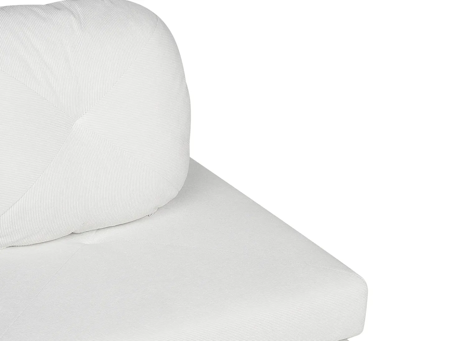 Discount Sofa rozkładana jednoosobowa OLDEN Sztruks Złamana biel Sofy Z Funkcją Spania|Wszystkie Sofy
