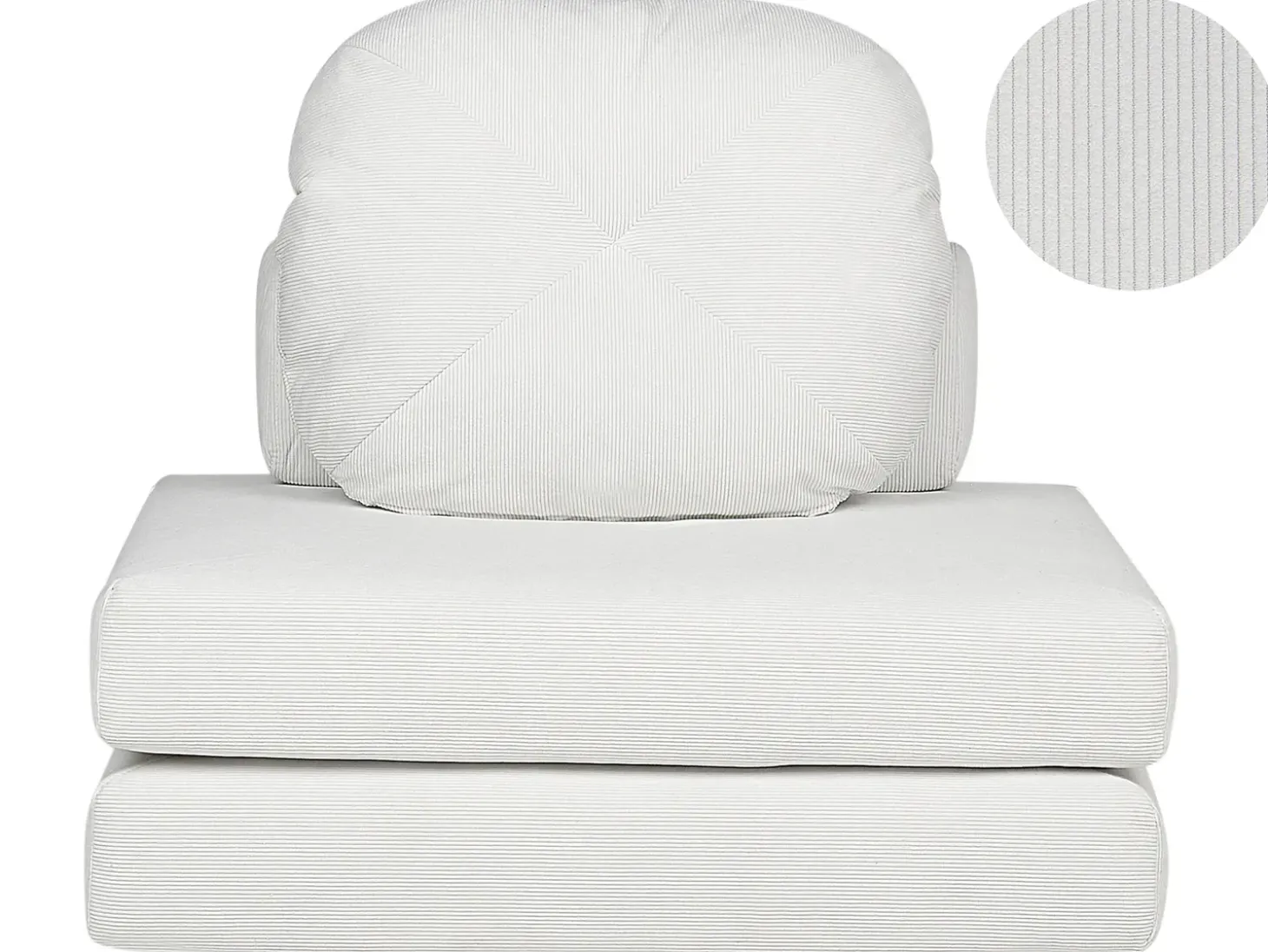 Discount Sofa rozkładana jednoosobowa OLDEN Sztruks Złamana biel Sofy Z Funkcją Spania|Wszystkie Sofy