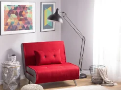 Sofa rozkładana jednoosobowa FARRIS Czerwony