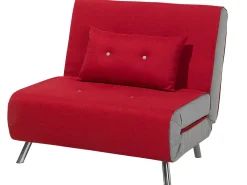 Sofa rozkładana jednoosobowa FARRIS Czerwony