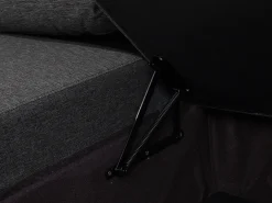 Sofa rozkładana w kształcie U dla 5 osób KARRABO Ciemnoszary ze schowkiem