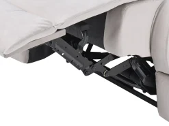 Hot Sofa z elektryczną funkcją relaksu dla 2 osób BERGEN Welur Jasno Z portem USB Sofy Tapicerowane|Sofy Dwuosobowe